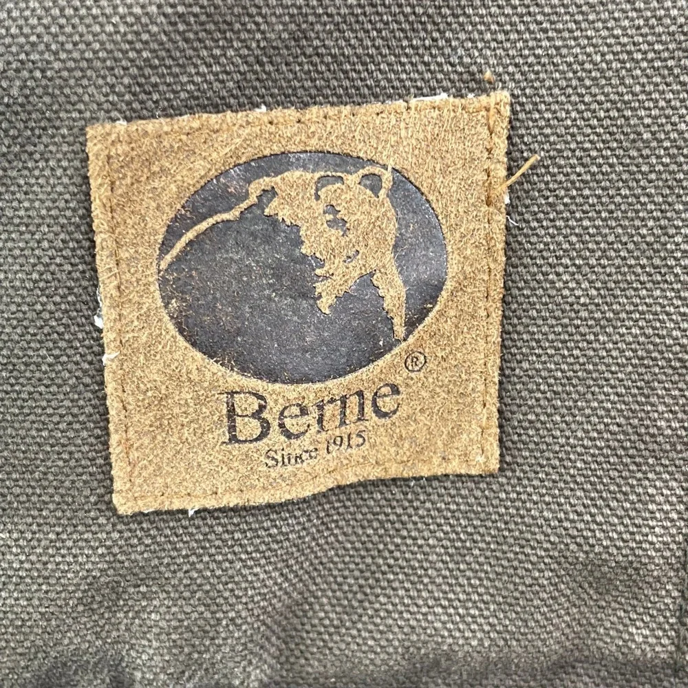 Berne Insulated Bib Overalls Kids XS Olive Drab Quilted Lined Duck Canvas Linned